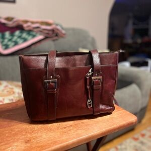 Vintage Burgundy Etienne Aigner Leather Bag